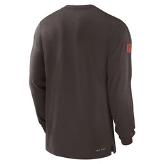 Cleveland Browns Sideline Player Performance Long Sleeve T-Shirt Brown - Nike