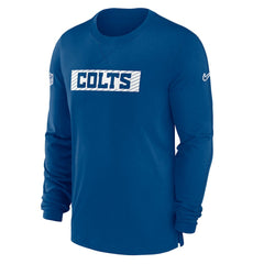 Indianapolis Colts Sideline Player Performance Long Sleeve T-Shirt Royal - Nike