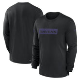 Baltimore Ravens Sideline Player Performance Long Sleeve T-Shirt Black - Nike