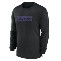 Baltimore Ravens Sideline Player Performance Long Sleeve T-Shirt Black - Nike