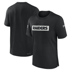 Las Vegas Raiders Sideline Player Performance T-Shirt Black - Nike
