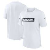 Las Vegas Raiders Sideline Player Performance T-Shirt White - Nike