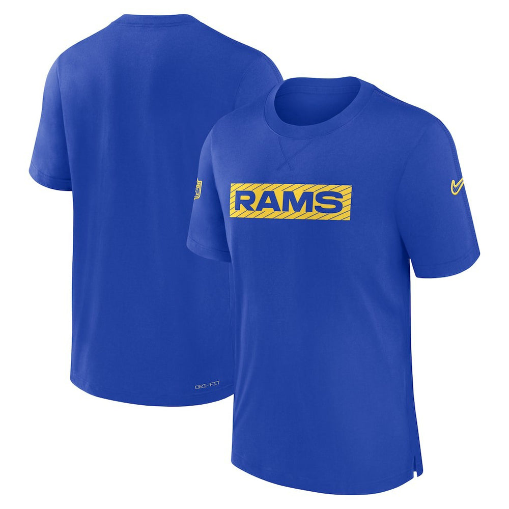Los Angeles Rams Sideline Player Performance T-Shirt Royal - Nike