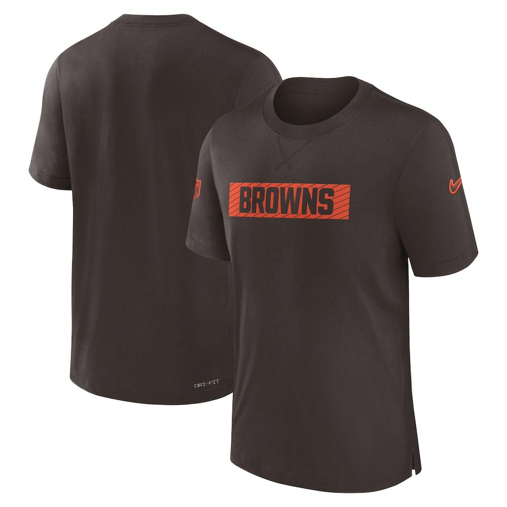 Cleveland Browns Sideline Player Performance T-Shirt Brown - Nike