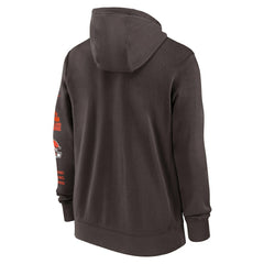 Cleveland Browns Primetime Club Full-Zip Hoodie Brown - Nike