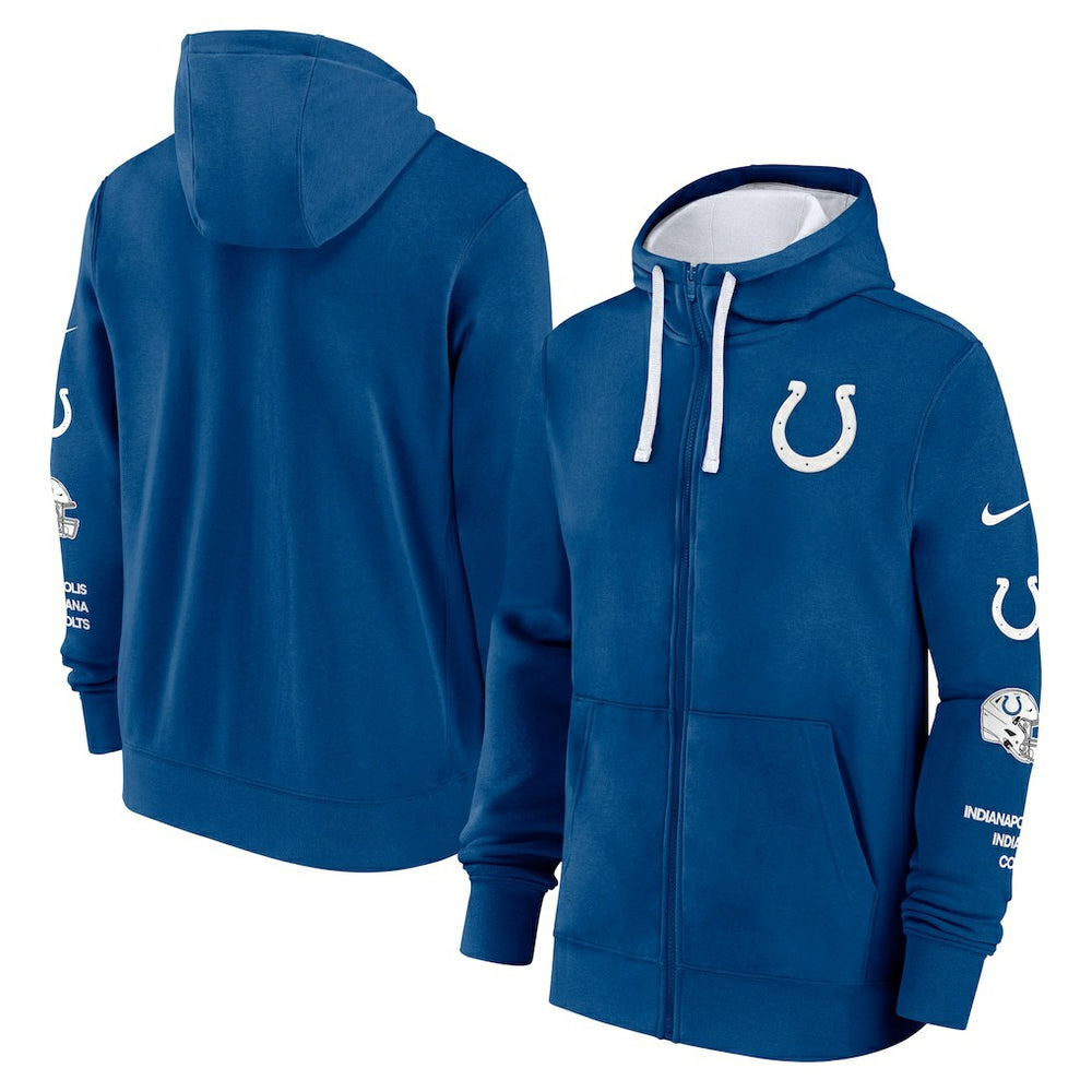 Indianapolis Colts Primetime Club Full-Zip Hoodie Royal - Nike