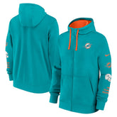 Miami Dolphins Primetime Club Full-Zip Hoodie Aqua - Nike