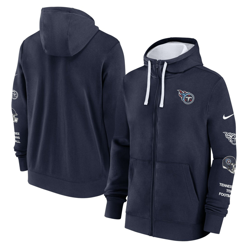 Tennessee Titans Primetime Club Full-Zip Hoodie Navy - Nike