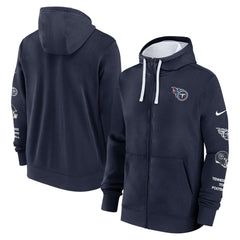 Tennessee Titans Primetime Club Full-Zip Hoodie Navy - Nike