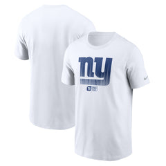 New York Giants Faded Essential T-Shirt White - Nike