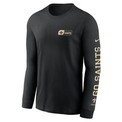 New Orleans Saints All Out Long Sleeve T-Shirt Black - Nike