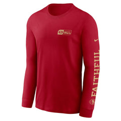 San Francisco 49ers All Out Long Sleeve T-Shirt Scarlet - Nike