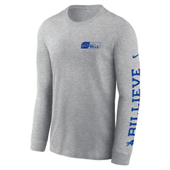 Buffalo Bills All Out Long Sleeve T-Shirt Heather Gray - Nike