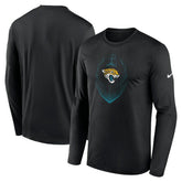 Jacksonville Jaguars Icon Legend Performance Long Sleeve T-Shirt Black - Nike