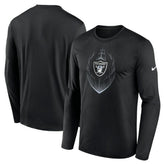 Las Vegas Raiders Icon Legend Performance Long Sleeve T-Shirt Black - Nike