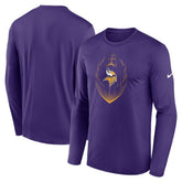 Minnesota Vikings Icon Legend Performance Long Sleeve T-Shirt Purple - Nike