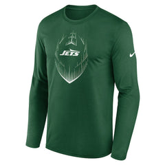 New York Jets Icon Legend Performance Long Sleeve T-Shirt Green - Nike