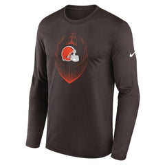 Cleveland Browns Icon Legend Performance Long Sleeve T-Shirt Brown - Nike
