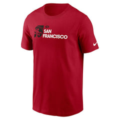 San Francisco 49ers Outline T-Shirt Scarlet - Nike