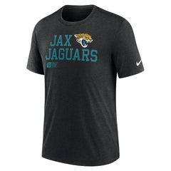 Jacksonville Jaguars Overlap Lockup Tri-Blend T-Shirt Black - Nike