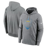 Los Angeles Chargers Icon Performance Pullover Hoodie Heather Gray - Nike
