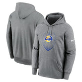Los Angeles Rams Icon Performance Pullover Hoodie Heather Gray - Nike