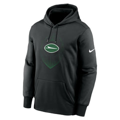 New York Jets Icon Performance Pullover Hoodie Black - Nike