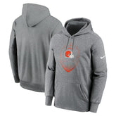Cleveland Browns Icon Performance Pullover Hoodie Heather Gray - Nike