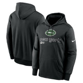 New York Jets Performance Pullover Hoodie Black - Nike