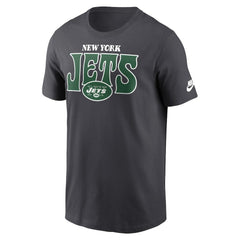New York Jets Rewind Stack Essential T-Shirt Charcoal - Nike