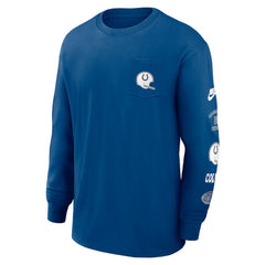 Indianapolis Colts Rewind Heavy Max90 Pocket Long Sleeve T-Shirt Royal - Nike