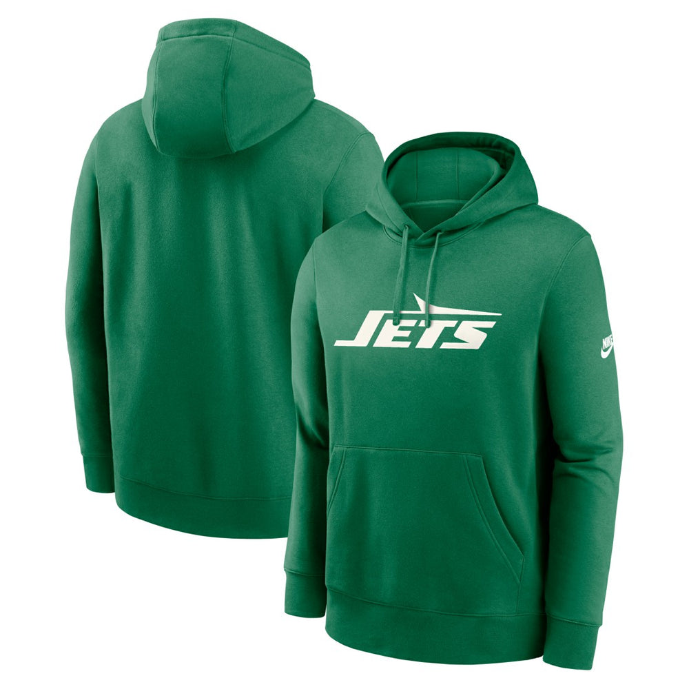 New York Jets Big & Tall Club Logo Pullover Hoodie Green - Nike