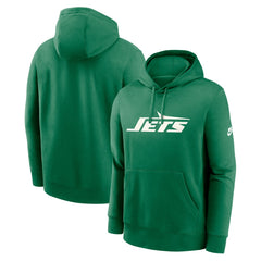 New York Jets Big & Tall Club Logo Pullover Hoodie Green - Nike