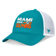 Miami Dolphins Upper Trucker Adjustable Hat Aqua/White - Fanatics