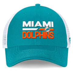 Miami Dolphins Upper Trucker Adjustable Hat Aqua/White - Fanatics