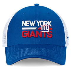 New York Giants Upper Trucker Adjustable Hat Royal/White - Fanatics