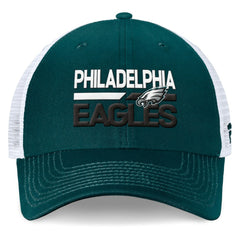 Philadelphia Eagles Upper Trucker Adjustable Hat Midnight Green/White - Fanatics