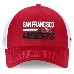 San Francisco 49ers Upper Trucker Adjustable Hat Scarlet/White - Fanatics
