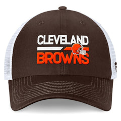Cleveland Browns Upper Trucker Adjustable Hat Brown/White - Fanatics