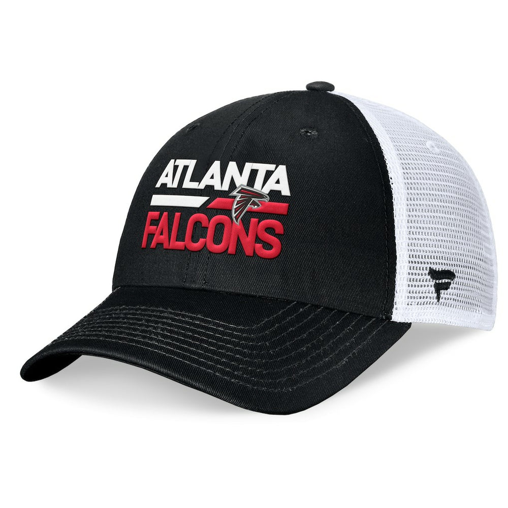 Atlanta Falcons Upper Trucker Adjustable Hat Black/White - Fanatics