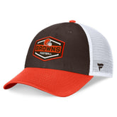 Cleveland Browns Bench Trucker Adjustable Hat Brown/Orange - Fanatics