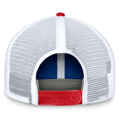 Buffalo Bills Bench Trucker Adjustable Hat Royal/Red - Fanatics