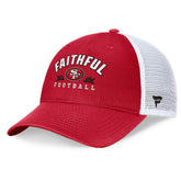 San Francisco 49ers Timeout Trucker Adjustable Hat Scarlet - Fanatics