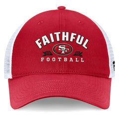 San Francisco 49ers Timeout Trucker Adjustable Hat Scarlet - Fanatics