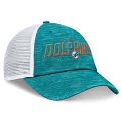 Miami Dolphins Challenge Trucker Adjustable Hat Heather Aqua - Fanatics
