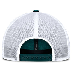 Philadelphia Eagles Challenge Trucker Adjustable Hat Heather Midnight Green - Fanatics