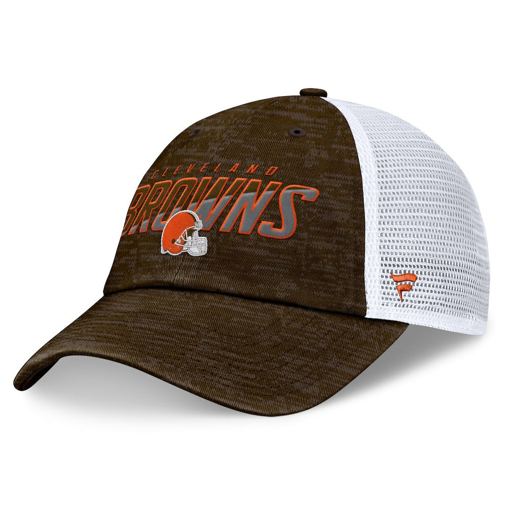 Cleveland Browns Challenge Trucker Adjustable Hat Brown - Fanatics