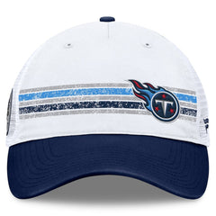 Tennessee Titans Flawless Stripe Adjustable Hat White/Navy - Fanatics