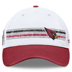Arizona Cardinals Flawless Stripe Adjustable Hat White/Cardinal - Fanatics