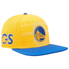 NBA - Golden State Warriors Pro Standard Logo Morph Snapback Hat - Gold/Royal